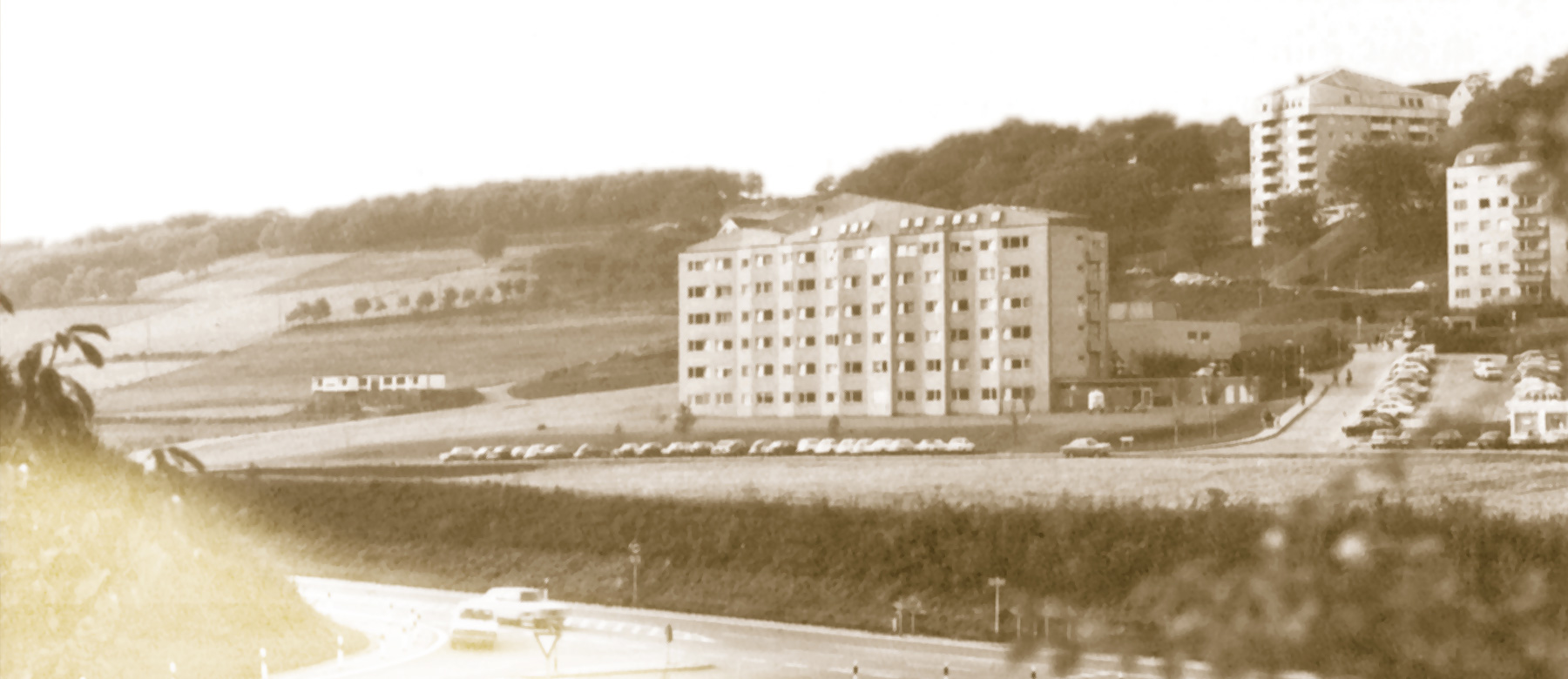 Historisches Foto des Gemeinschaftskrankenhaus Herdecke.